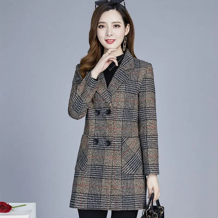 Aubrey™ - Elegant Plaid Blazer