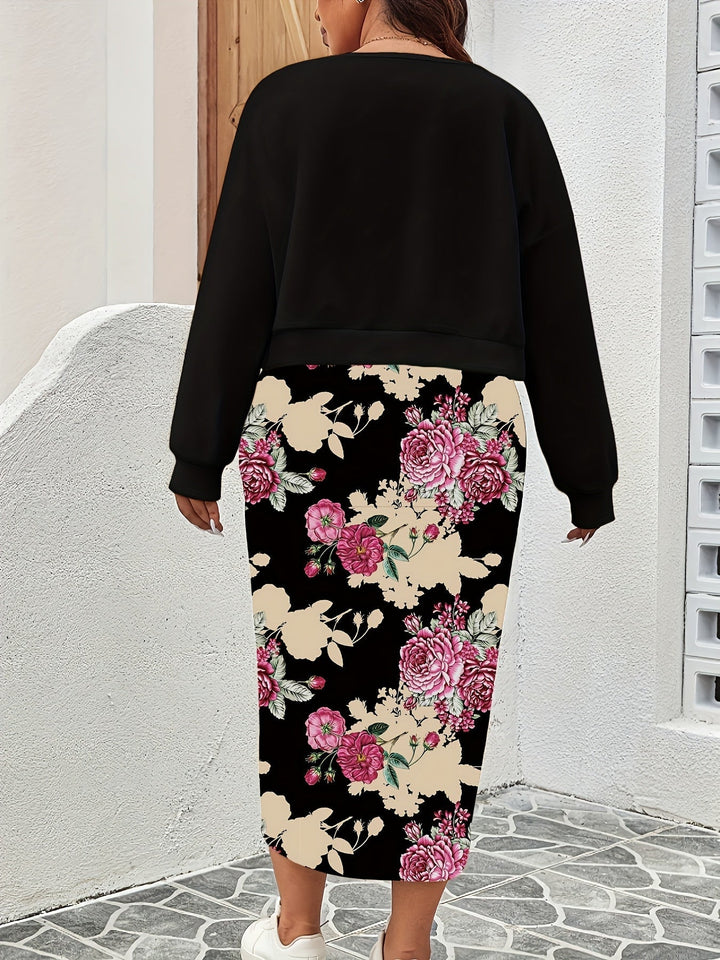 Alyssa™ - Stylish Sweatshirt and Dress Set