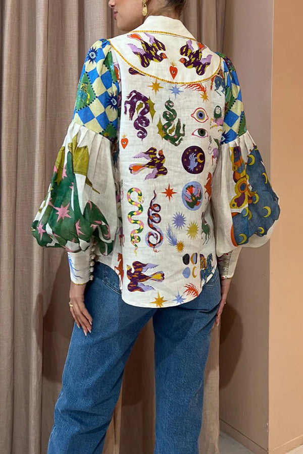 Adalie - Love Balloon Sleeve Shirt