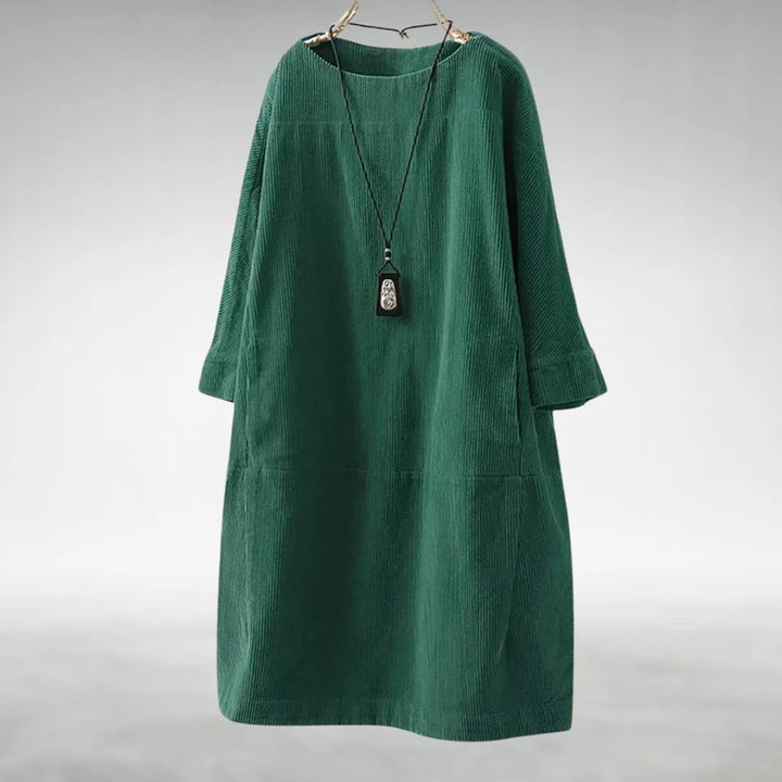 Grace | Relaxed Corduroy Midi Dress