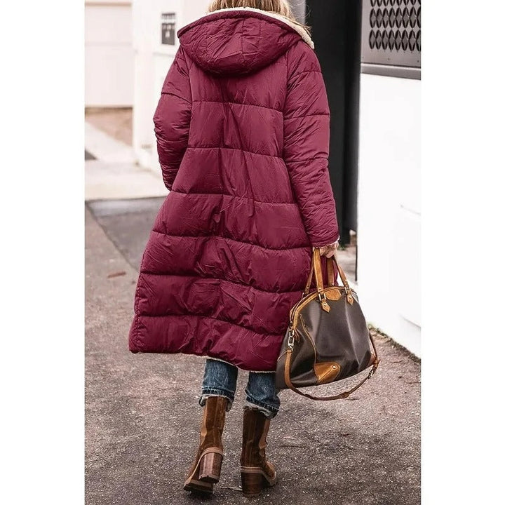 Zoe™ - Comfortable Warm Fleece Long Hooded Puffer Jacket