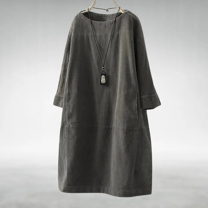 Grace | Relaxed Corduroy Midi Dress