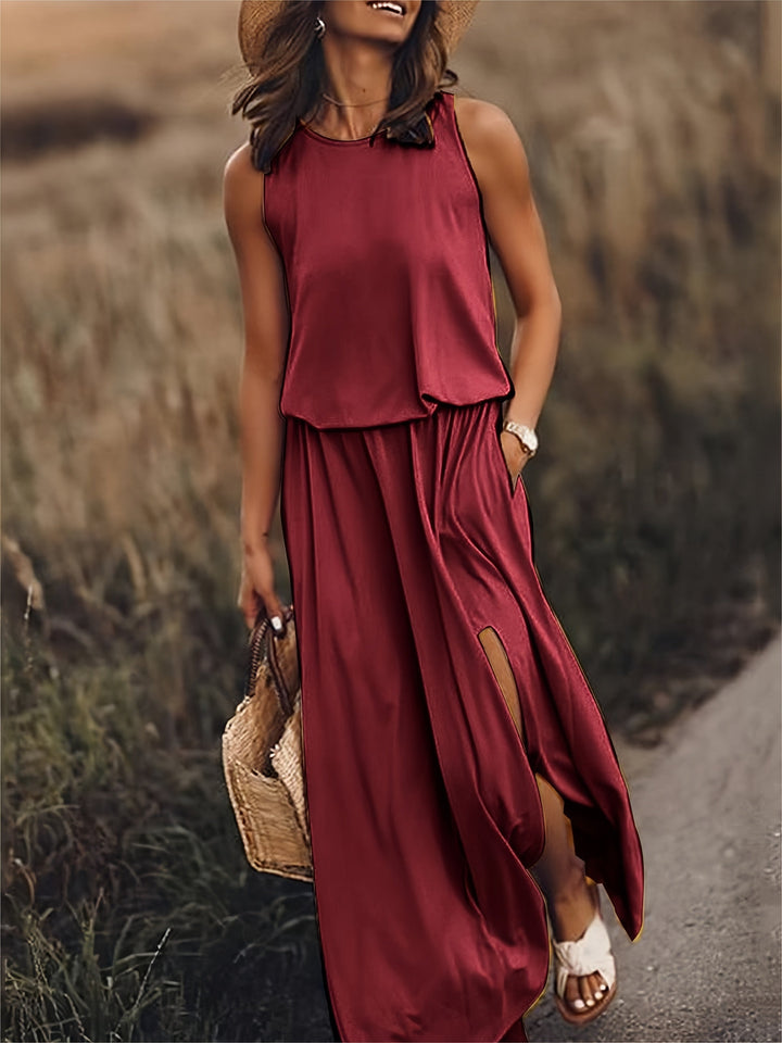Minerva - Sleeveless Maxi Gown