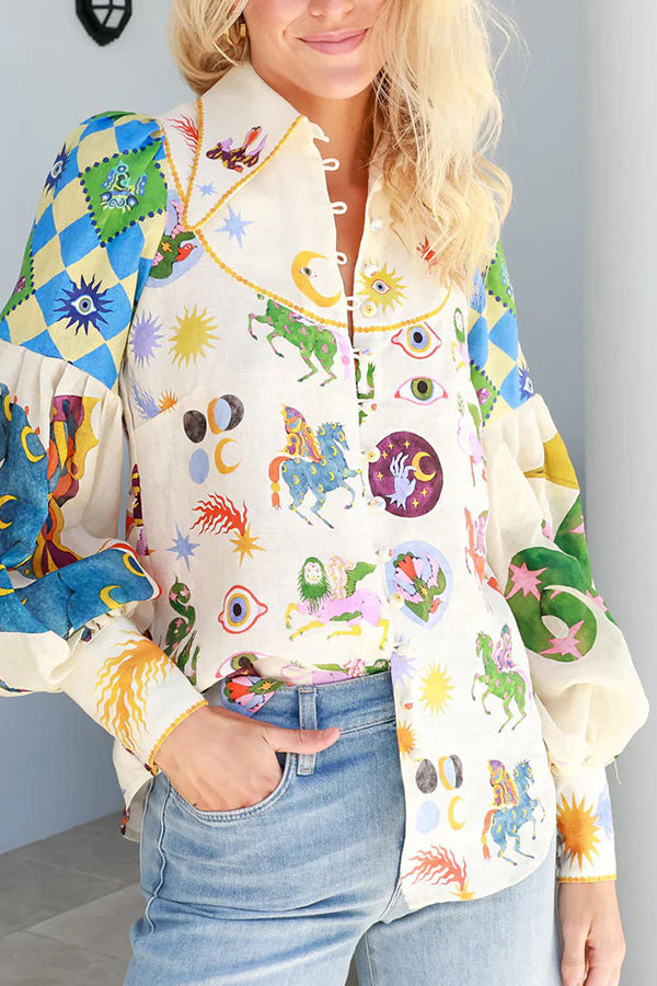 Adalie - Love Balloon Sleeve Shirt