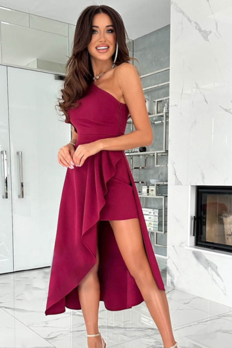 Anne | Elegant One-Shoulder Dress