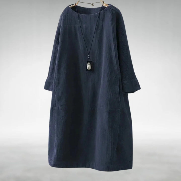 Grace | Relaxed Corduroy Midi Dress