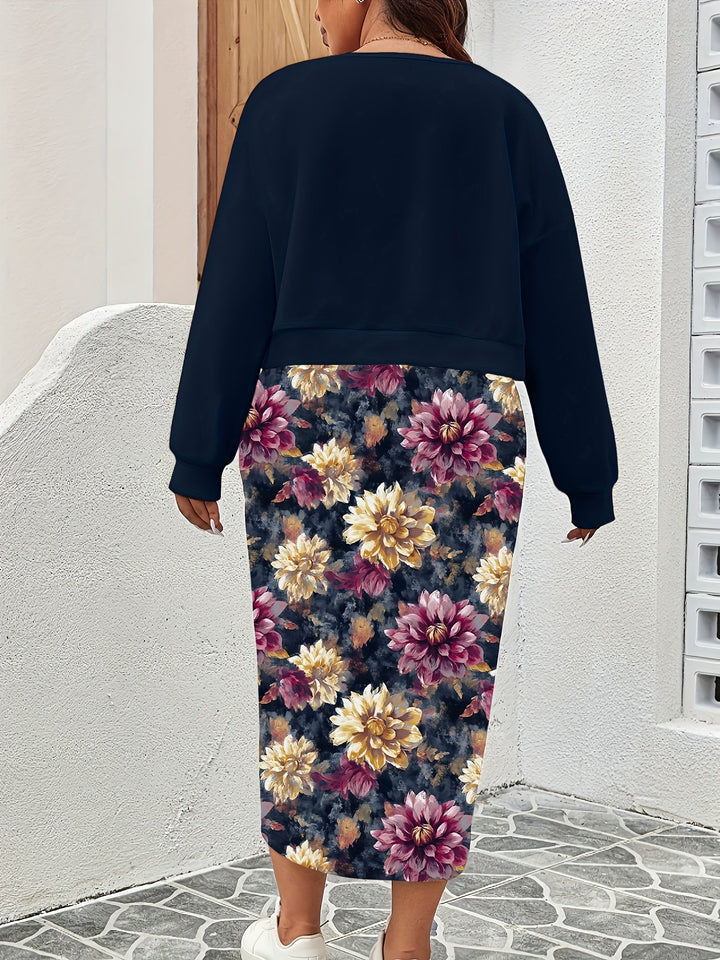 Alyssa™ - Stylish Sweatshirt and Dress Set