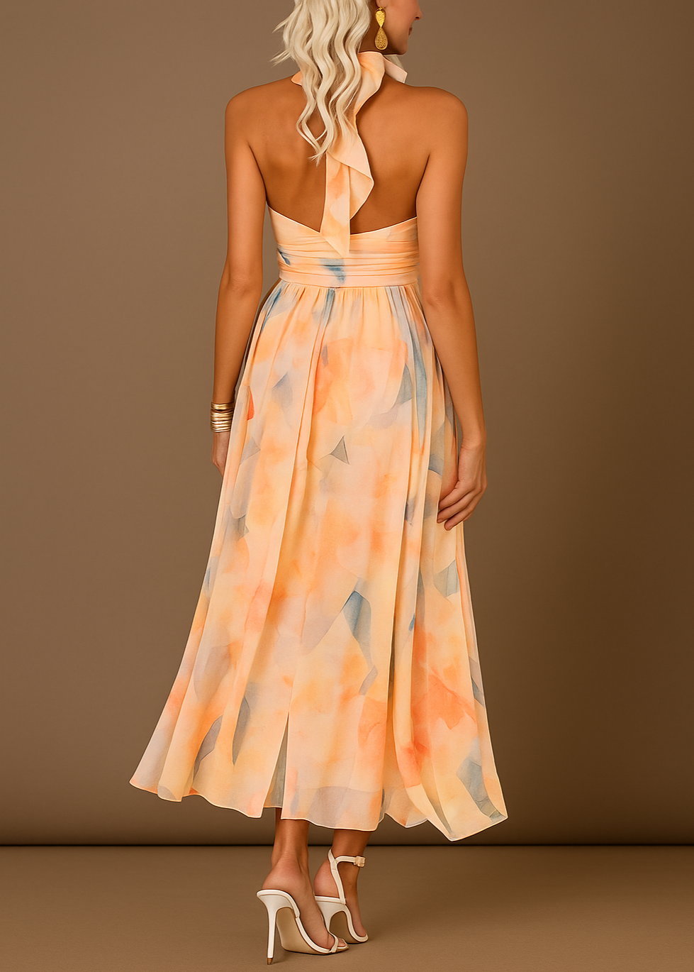 Cheryl - Pastel Dream Flowing Maxi Dress