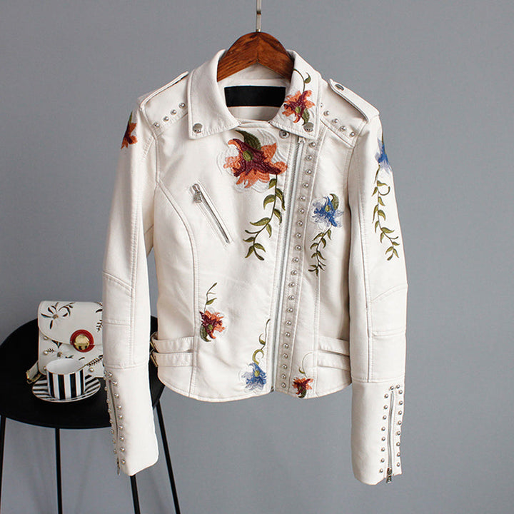 Lily™ - Modern Floral Jacket with Handmade Details