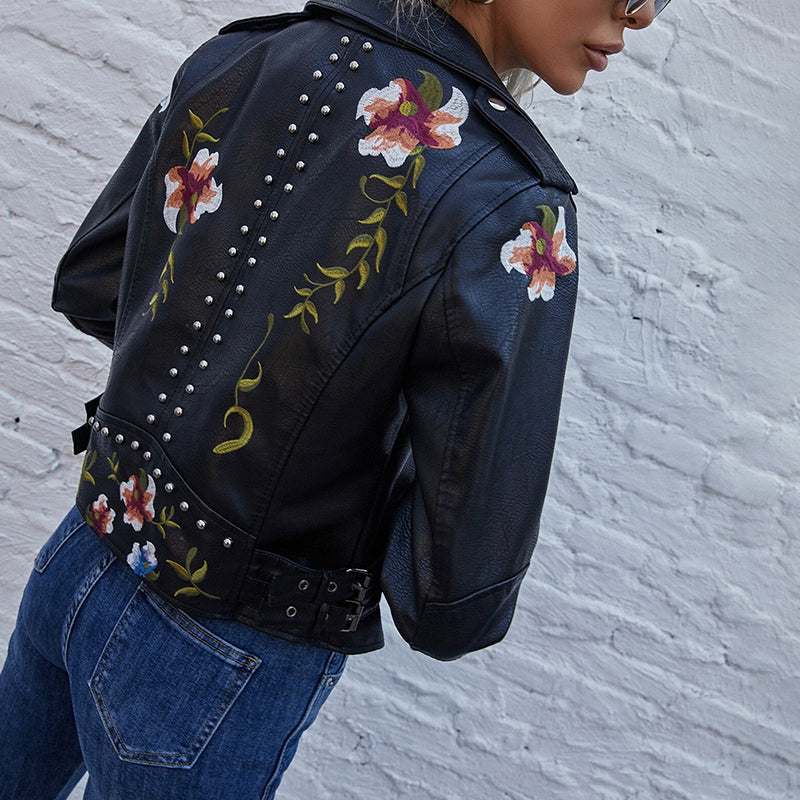 Lily™ - Modern Floral Jacket with Handmade Details