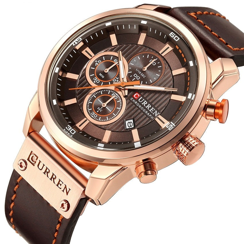 Mason™ - Elegant Quartz Watch with Leather Band