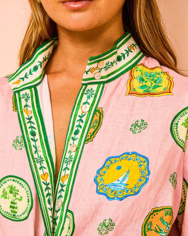 Orla - Balloon Sleeves Midi Dress