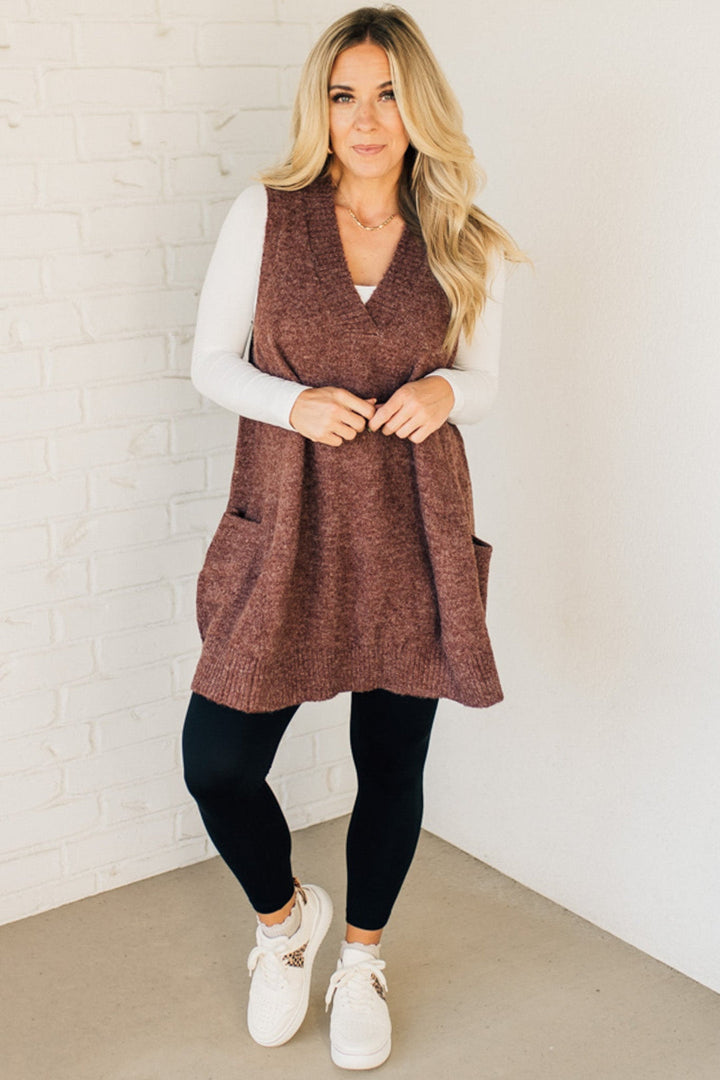 Scarlett™ - Stylish Long Sweaters with Pocket