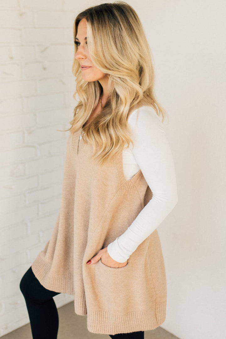 Scarlett™ - Stylish Long Sweaters with Pocket