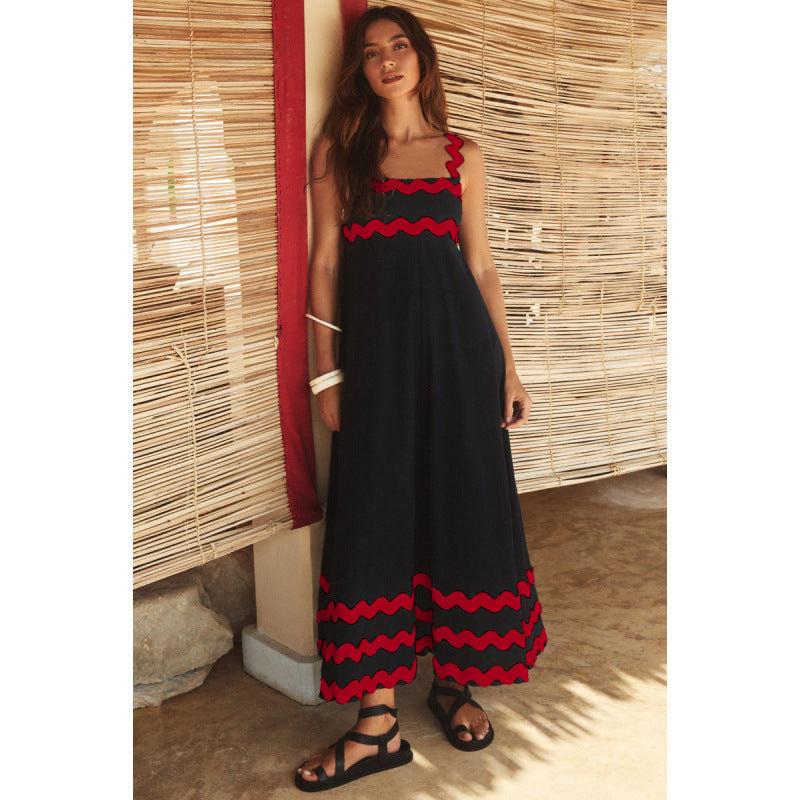 Ashly™ - Boho Slash Neck Maxi Dress