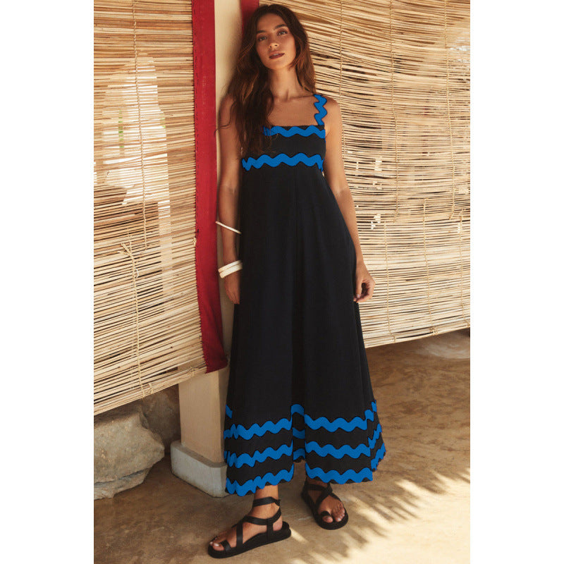 Ashly™ - Boho Slash Neck Maxi Dress