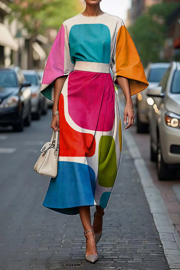 Grace™ - Elegant Dress with Round Neck