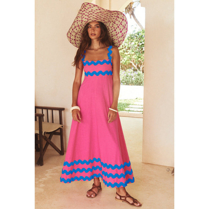 Ashly™ - Boho Slash Neck Maxi Dress