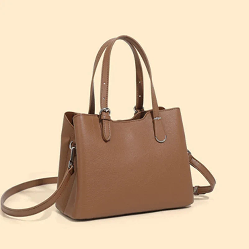 Aria™ - 3 Layers Genuine Cow Leather Shoulder Bag