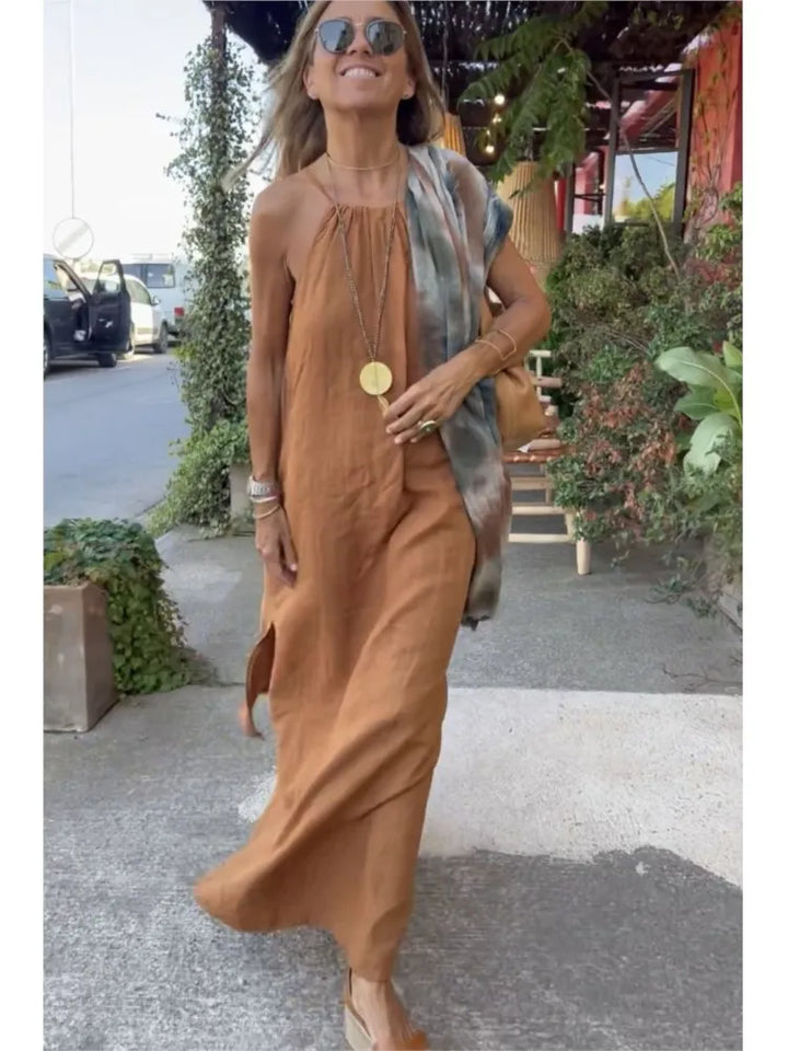 Gina™ - Long Halter Dress