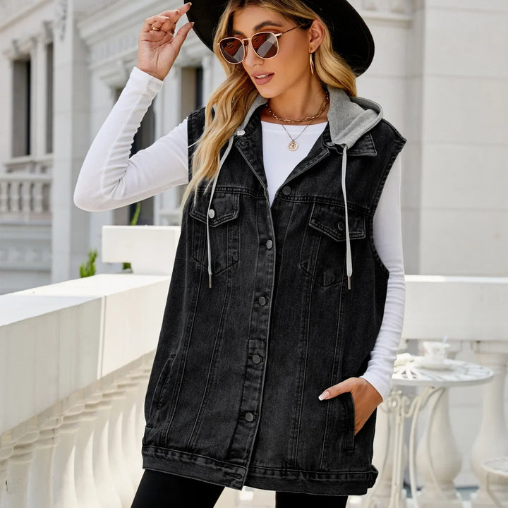 Grace™ - Stylish Hooded Denim Jacket