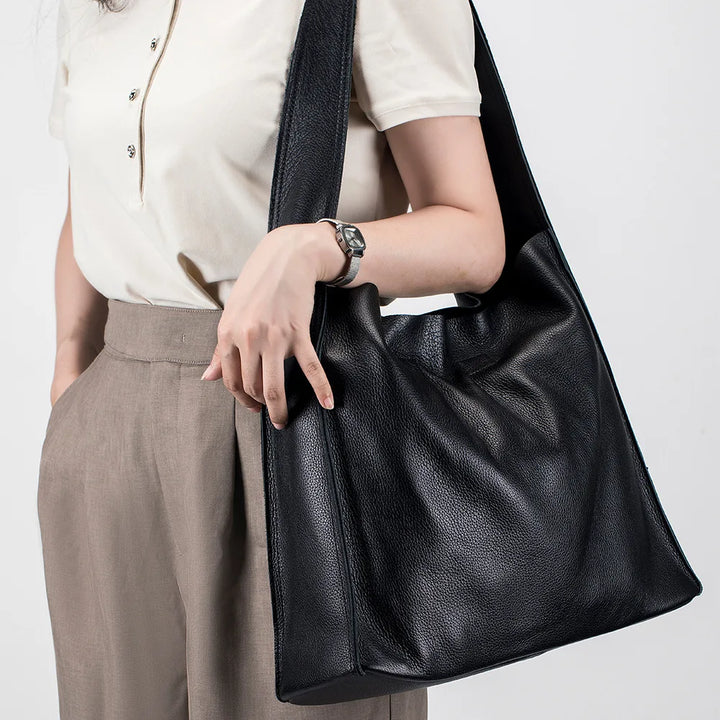 Cowhide Leather Tote Bag