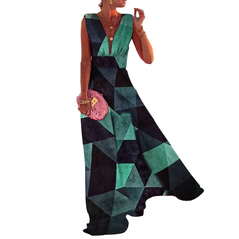 Lynor™ | Elegant Floral Sleeveless Dress in French Chic Style