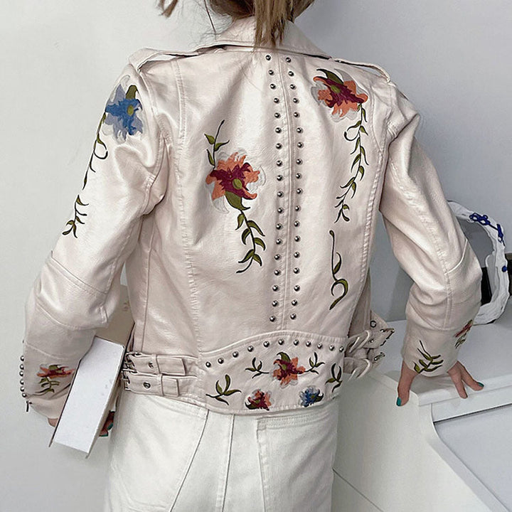Lily™ - Modern Floral Jacket with Handmade Details