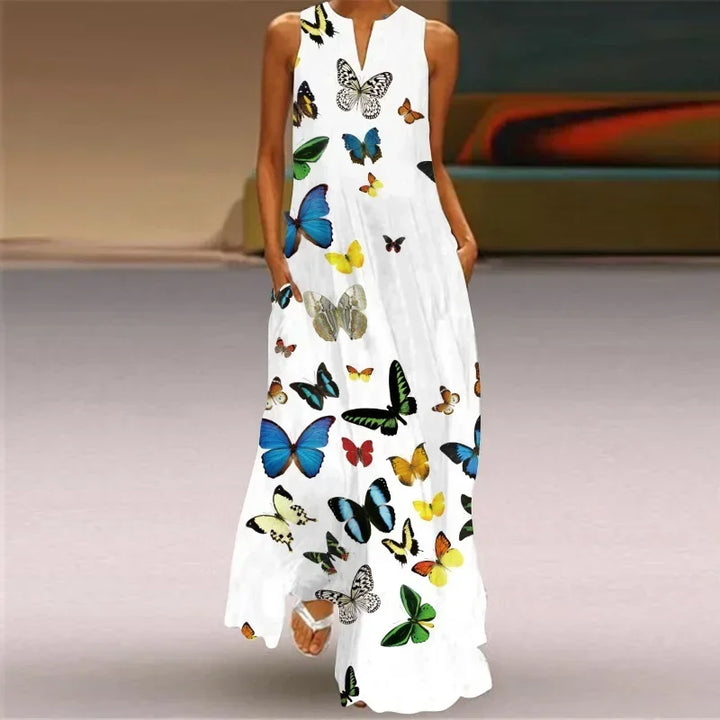 Aurelia™ - Butterfly Bloom A-Line Dress