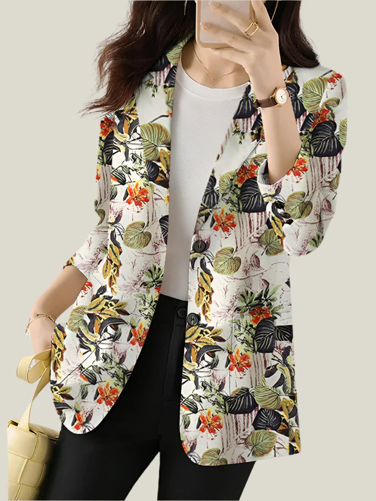 Zoe™ - Chic Floral Printed Blazer