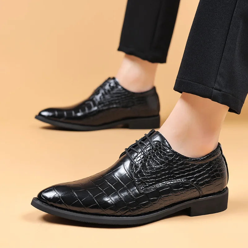 Lucas™ - Stylish Crocodile Pattern Shoes