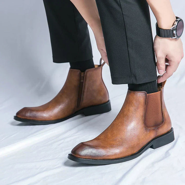 Nathan™ - Elegant Chelsea Boots with Zipper