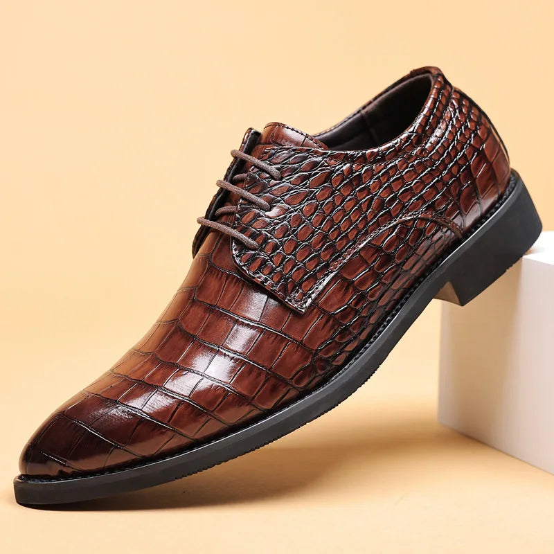 Lucas™ - Stylish Crocodile Pattern Shoes