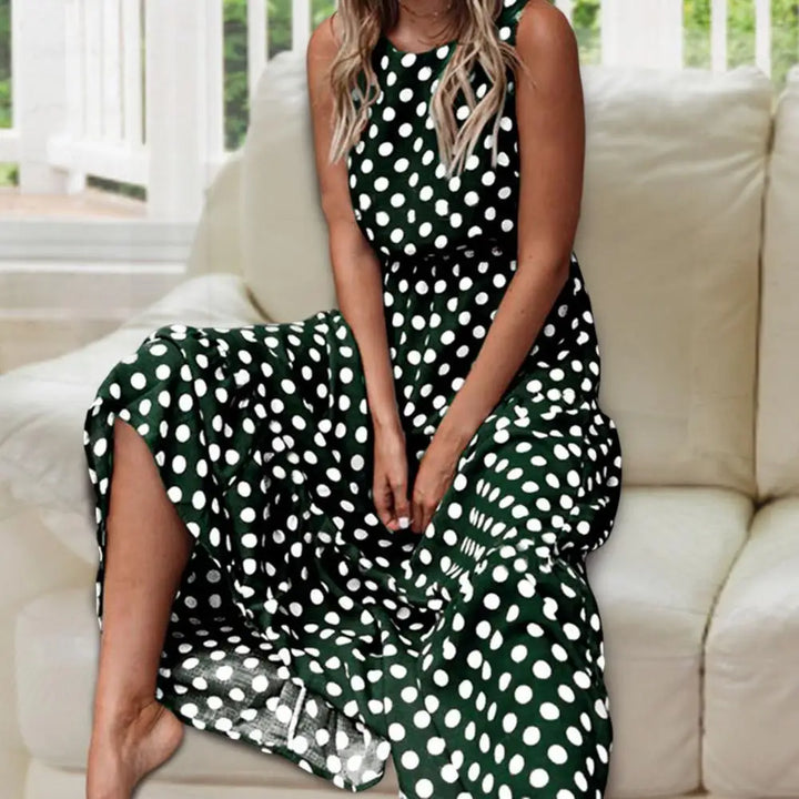 Capri - Dotted Maxi Dress