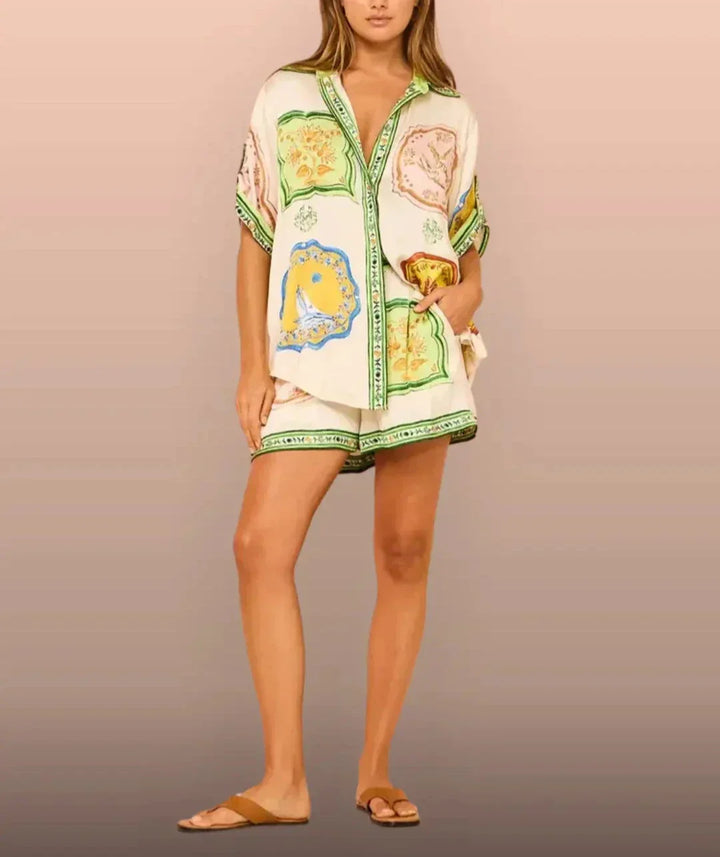 Barrett - Tiles of Life Casual Shorts Set