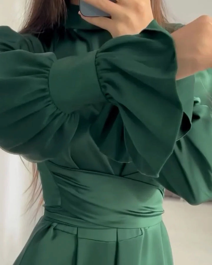 Frost - Elegant Satin Maxi Dress