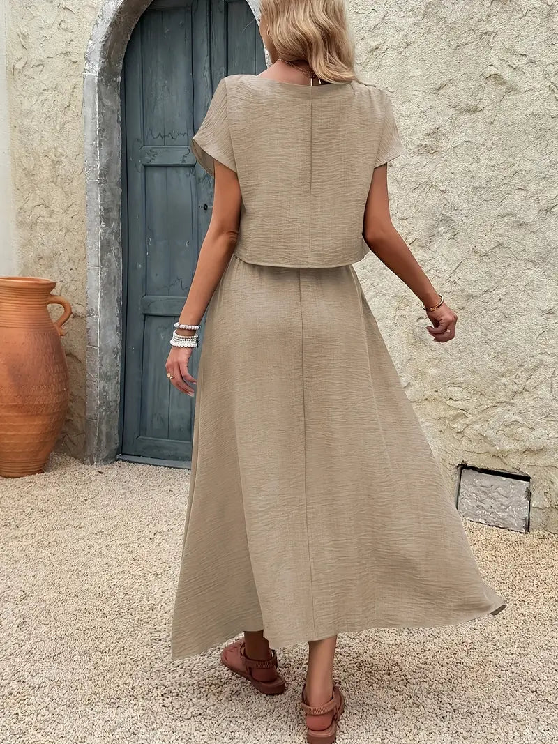 Hannah™ - Comfy Top and Skirt Set