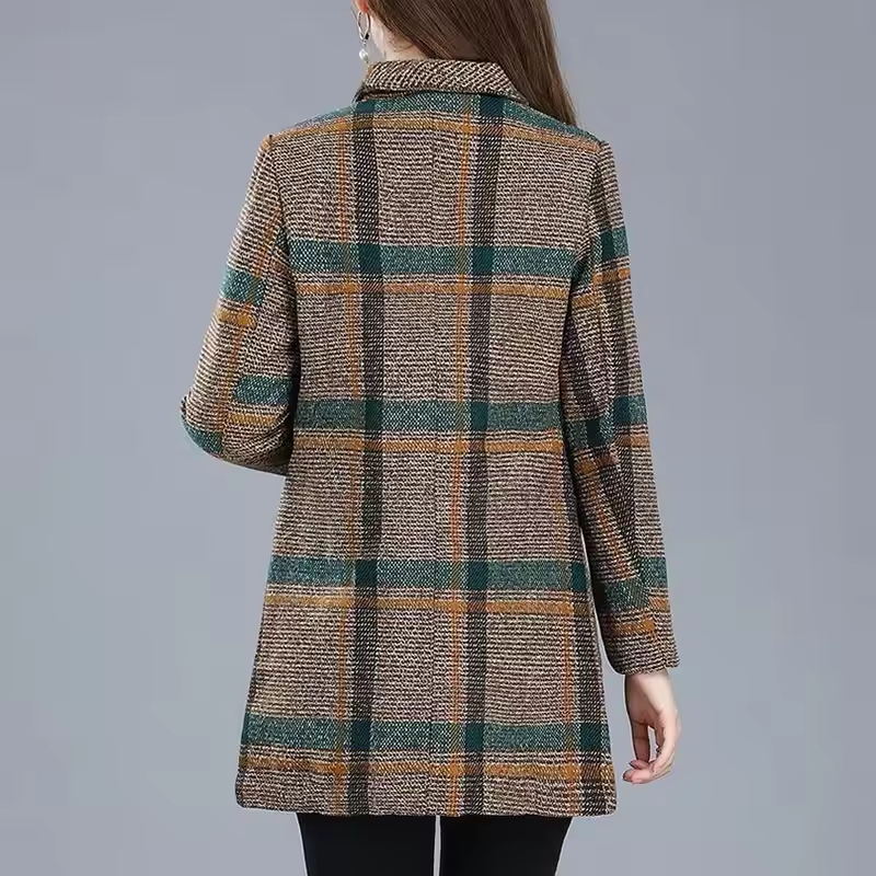 Aubrey™ - Elegant Plaid Blazer