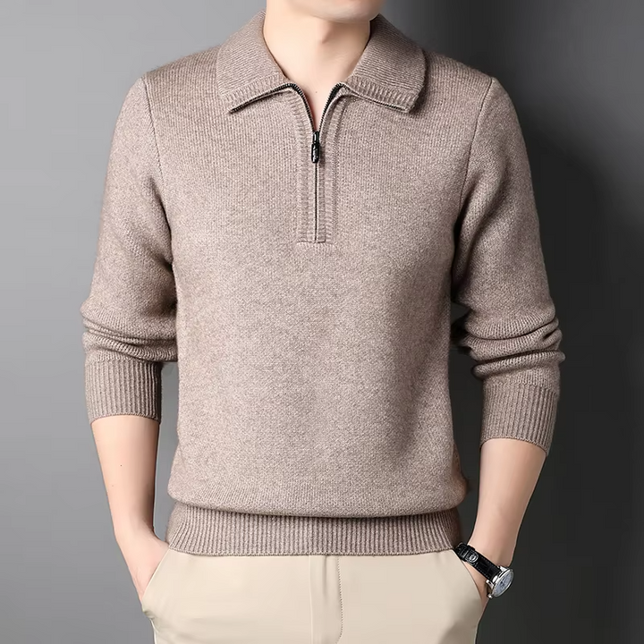 Isaac™ - Soft Warm Quarter Zip Sweater