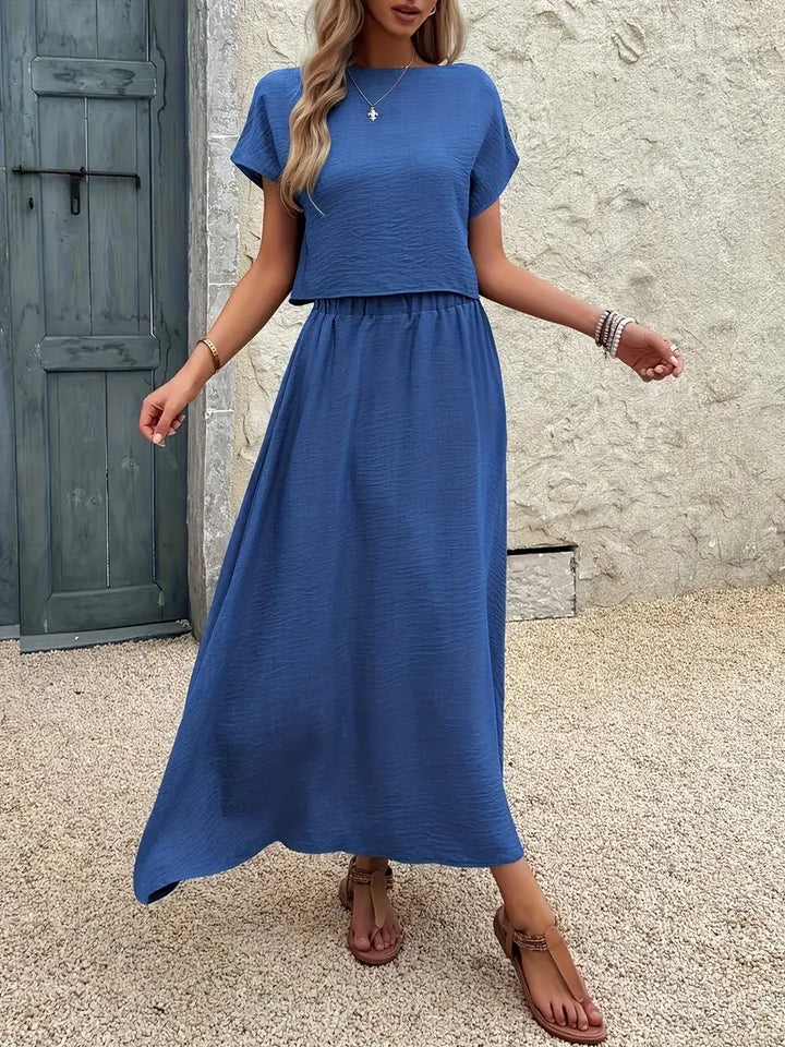 Hannah™ - Comfy Top and Skirt Set