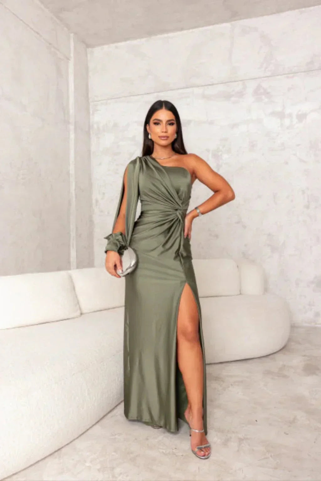 Estella™ - One-Sleeve Evening Dress
