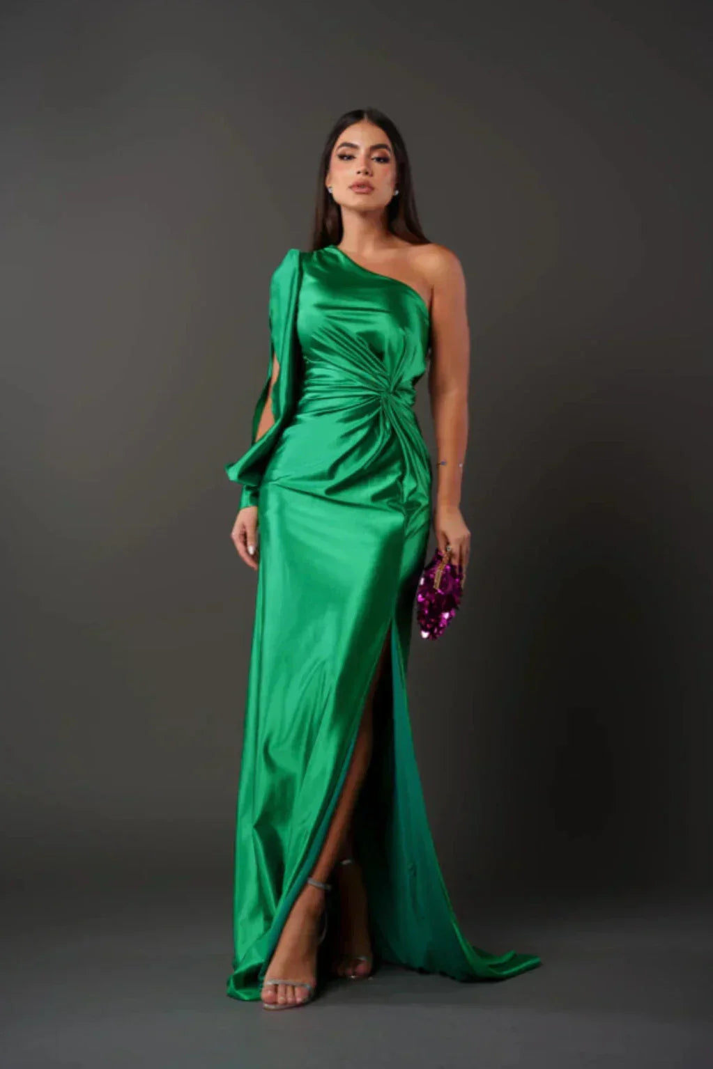 Estella™ - One-Sleeve Evening Dress
