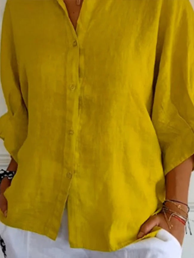 Aeloria - Lace-Up Loose Shirt