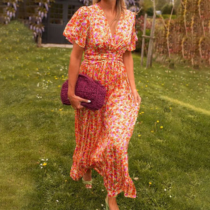 Amelia™ - Elegant Floral Maxi Dress