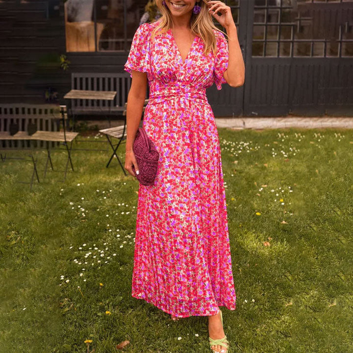 Amelia™ - Elegant Floral Maxi Dress